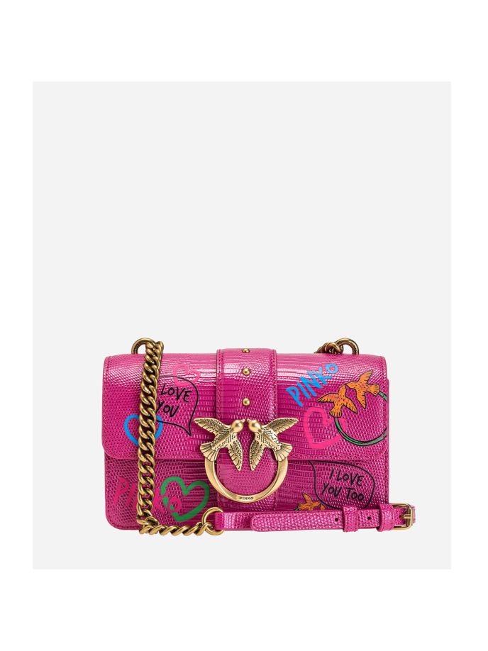 Colette Graffiti Print Handbag in Pink