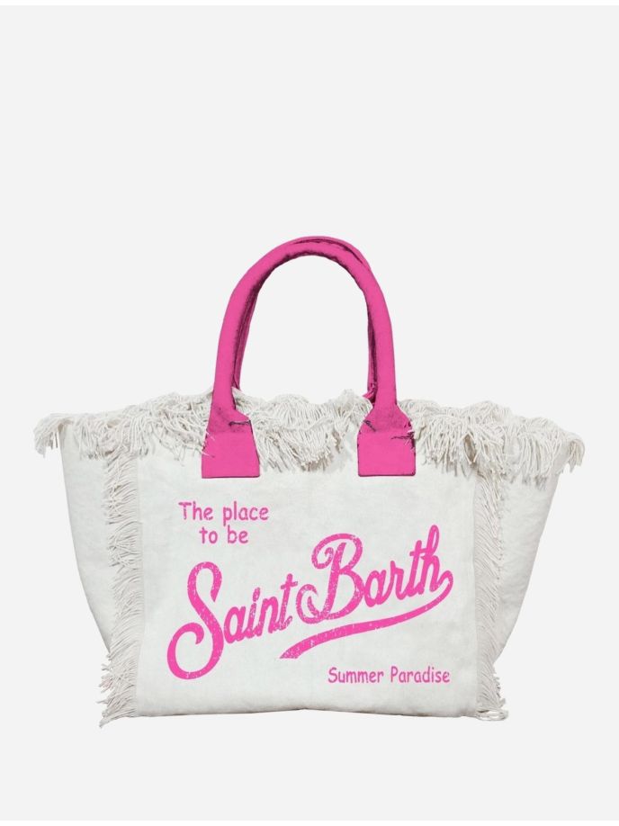 Canvas bag with logo - Saint Barth MC2 